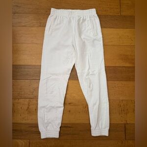 White Brandy Melville Sweatpants - One Size - Small Stain